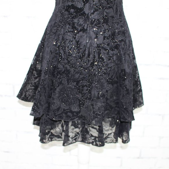 Vintage 80's Black Cocktail Dress - Picture 6 of 8